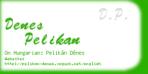 denes pelikan business card
